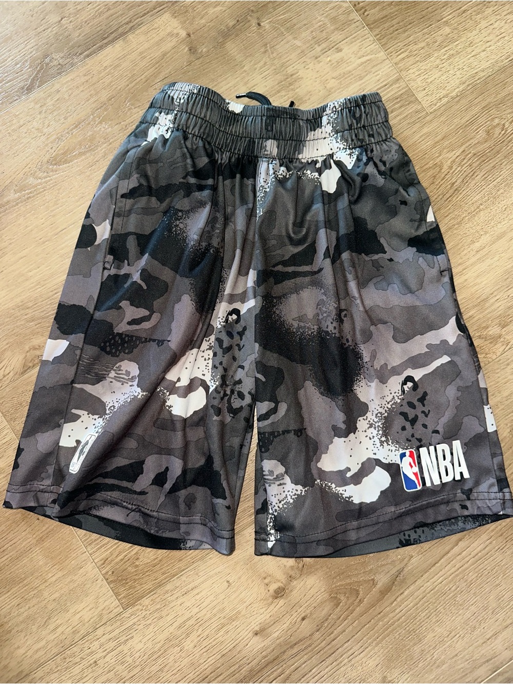 NBA Boys' Black Camo Athletic Shorts